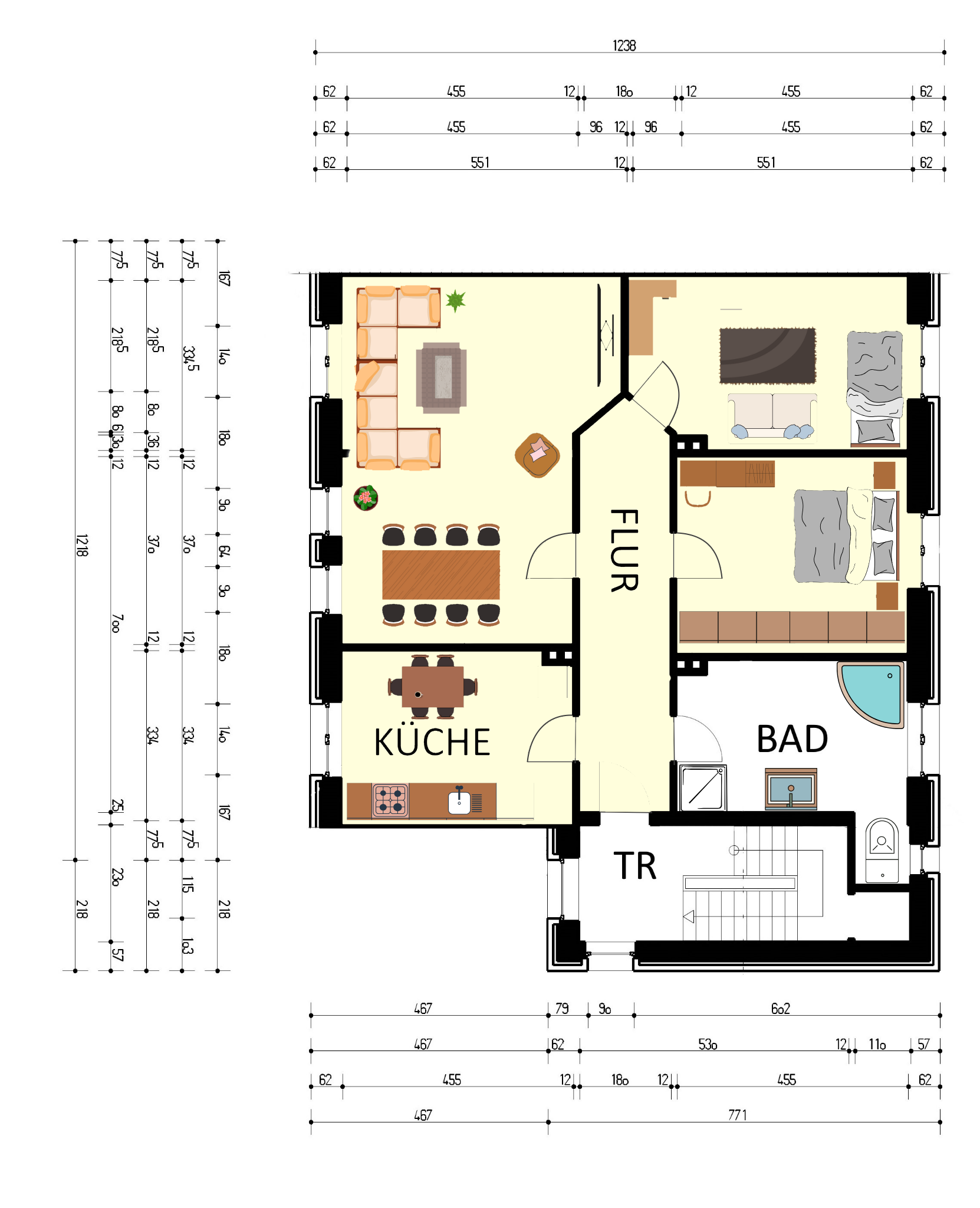 Wohnung zur Miete 1.080 € 3 Zimmer 120 m²<br/>Wohnfläche 2.<br/>Geschoss ab sofort<br/>Verfügbarkeit Herford-Stadt Herford 32049