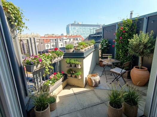 Terrassenwohnung zur Miete 1.320 € 3 Zimmer 68 m² 4. Geschoss Wien 1030