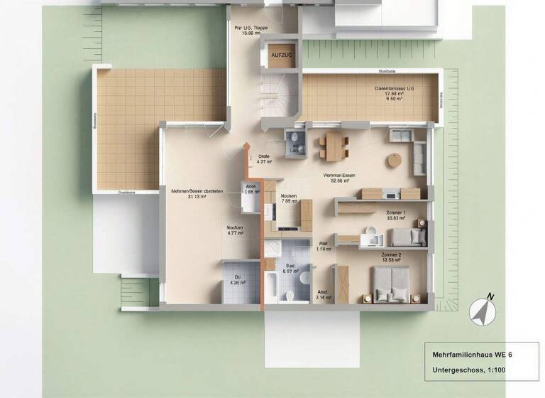 Wohnung zum Kauf 374.000 € 3 Zimmer 86 m² Finthen Mainz 55126