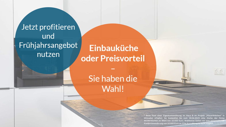 Wohnung zum Kauf - Neubau provisionsfrei 305.500 € 3 Zimmer 70 m² 2. Geschoss frei ab sofort Mauerfeldchen Würselen Würselen 52146