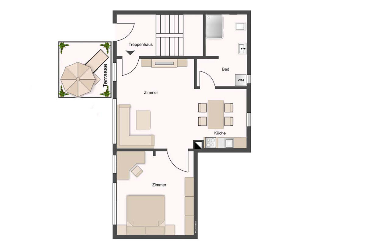 Wohnung zur Miete 670 € 2 Zimmer 61,2 m²<br/>Wohnfläche EG<br/>Geschoss 01.04.2025<br/>Verfügbarkeit Friedewald Moritzburg / Friedewald 01468