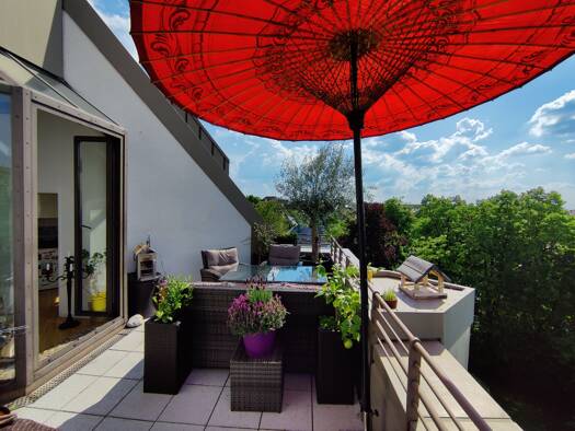 Terrassenwohnung zur Miete 2.000 € 2,5 Zimmer 80 m² 5. Geschoss Schwabing-Freimann München 80804