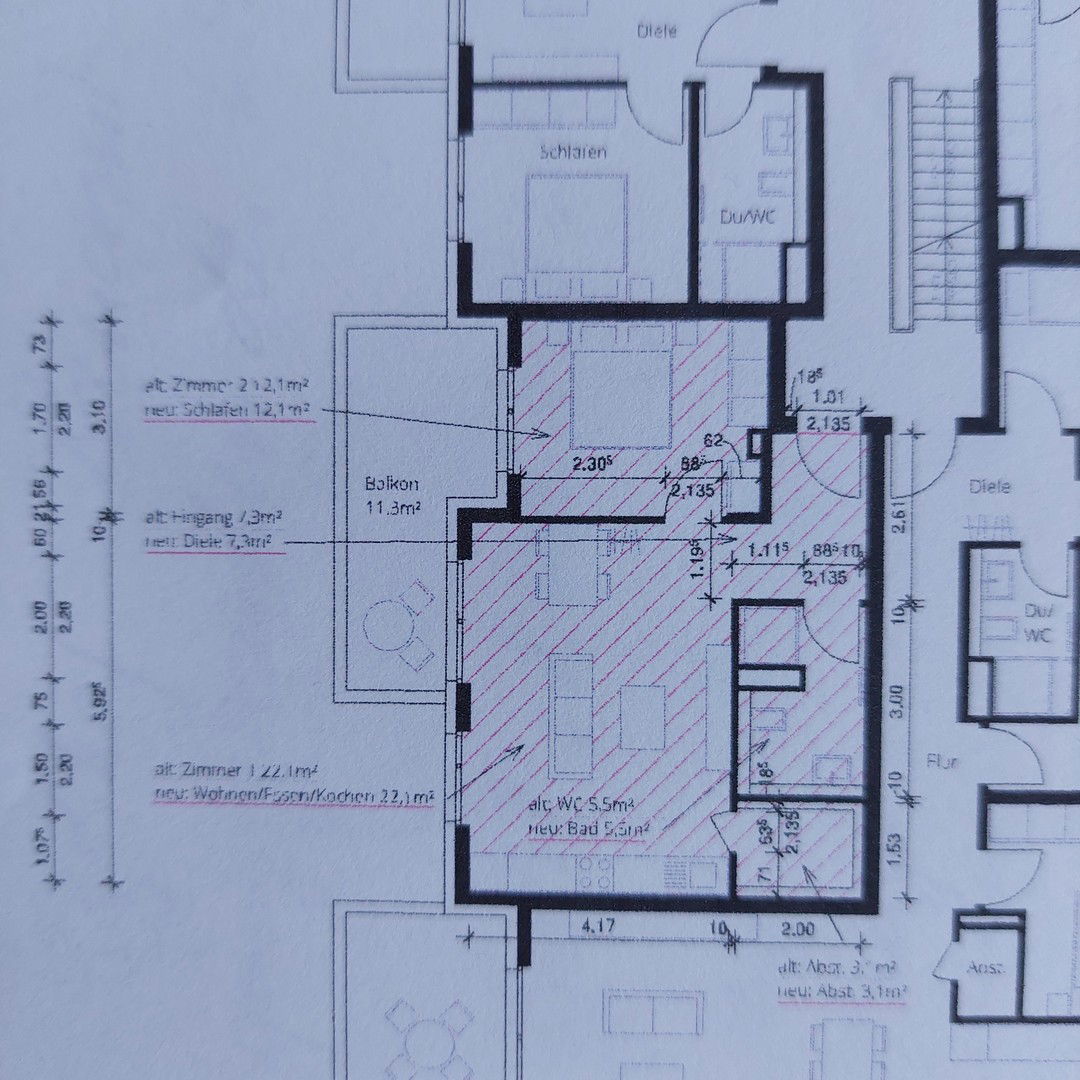 Wohnung zur Miete 800 € 2,5 Zimmer 50 m²<br/>Wohnfläche 2.<br/>Geschoss Friedrich-Stroh-Str. 2 Backnang Backnang 71522