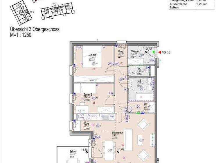 Wohnung zum Kauf - Erstbezug 289.279 € 3 Zimmer 76,2 m² 4. Geschoss frei ab 01.09.2026 Josefine Kuttner-Gasse Wiener Neustadt 2700