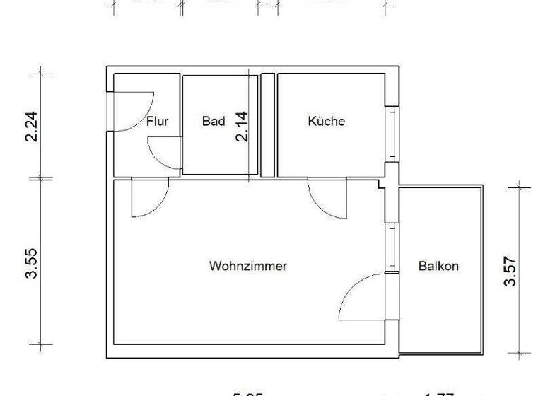 Studio zur Miete 234 € 1 Zimmer 35,5 m² 1. Geschoss Scharnhorstring 40 Neu Olvenstedt Magdeburg 39130