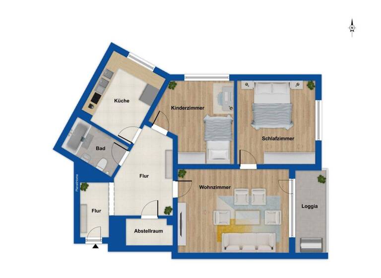 Wohnung zum Kauf 229.000 € 3 Zimmer 74 m² 7. Geschoss Preetz 24211