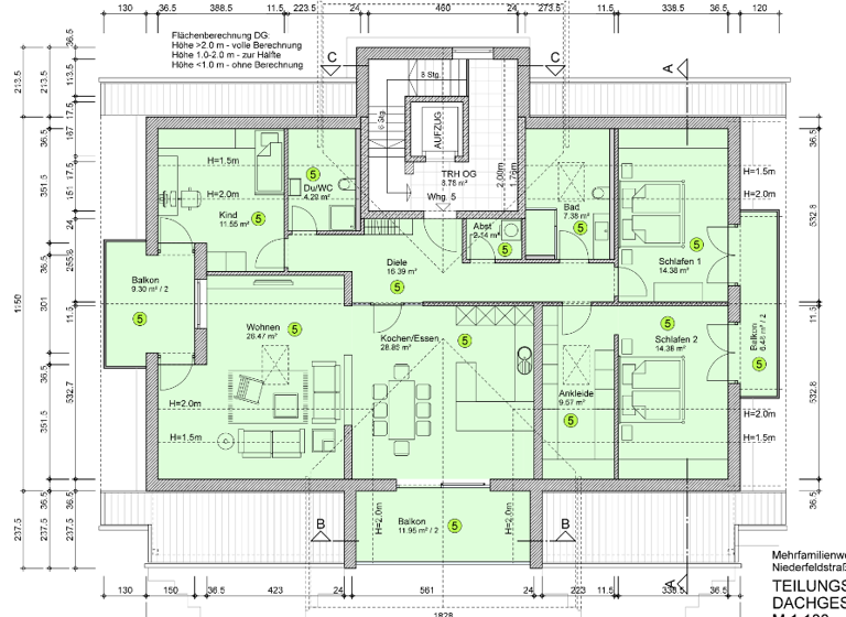 Penthouse zum Kauf - Erstbezug provisionsfrei 1.121.000 € 5 Zimmer 150 m² frei ab 01.10.2026 Grassau 83224