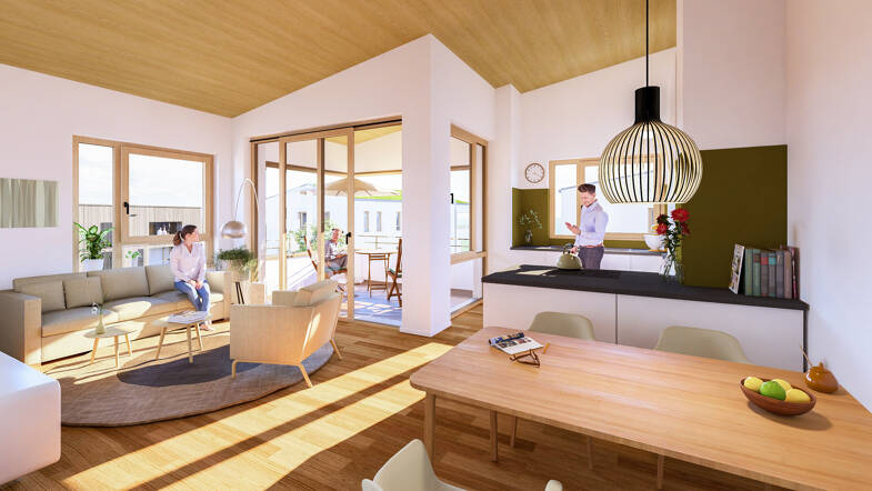 Penthouse zum Kauf - Neubau provisionsfrei 529.900 € 3,5 Zimmer 94 m² 3. Geschoss Laupheim Laupheim 88471