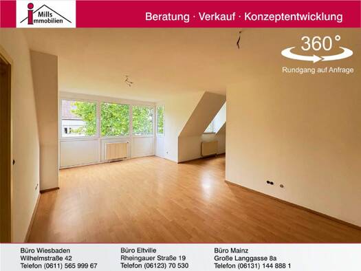 Wohnung zum Kauf 265.000 € 2 Zimmer 60 m² 5. Geschoss Neustadt Mainz 55118