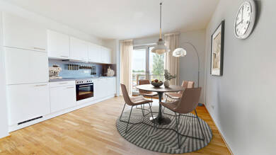 Wohnung zur Miete - Erstbezug 1.266 € 2 Zimmer 54,7 m² 3. Geschoss frei ab sofort Rödelheimer Landstraße 25 Bockenheim Frankfurt am Main 60487