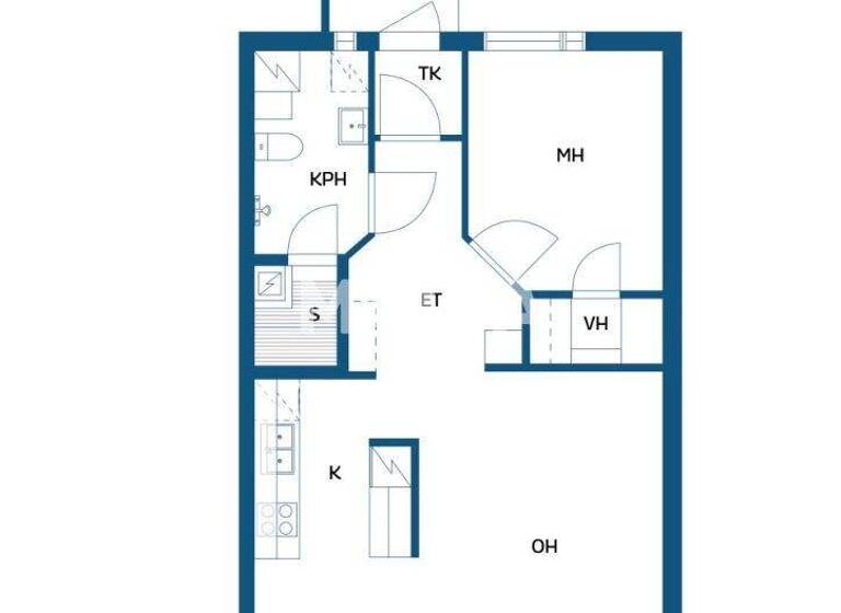 Reihenmittelhaus zum Kauf 169.000 € 2 Zimmer 58,5 m² Niittykatu 4 Järvenpää 04410