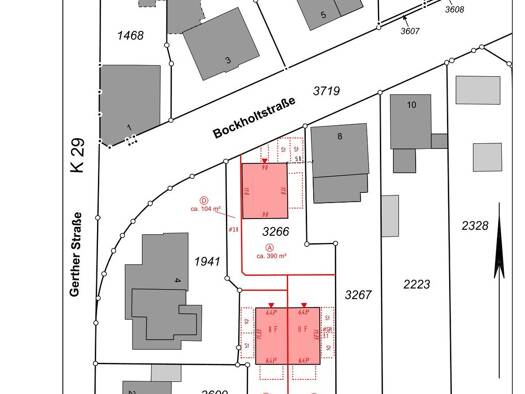 Grundstück zum Kauf 239.000 € 390 m² Grundstück Baugenehmigung vorhanden Bockholtstr. 6 Harpen Nord 44805
