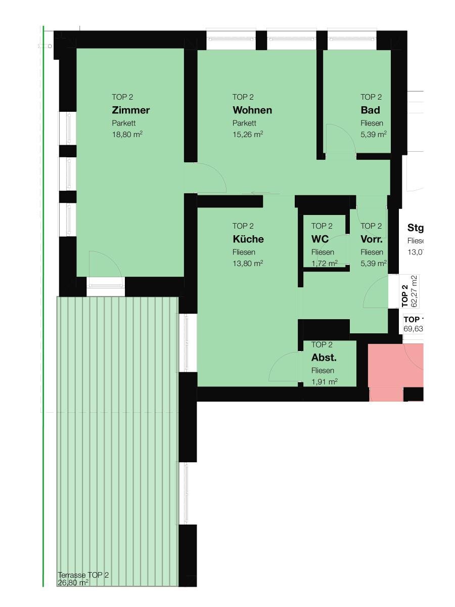 Wohnung zur Miete 1.250 € 2 Zimmer 62,3 m²<br/>Wohnfläche Bruck an der Glocknerstraße 5671