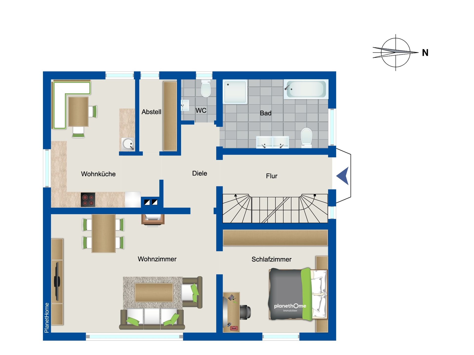 Einfamilienhaus zum Kauf 274.000 € 5 Zimmer 161 m²<br/>Wohnfläche 795 m²<br/>Grundstück Rodde / Kanalhafen Rheine 48432