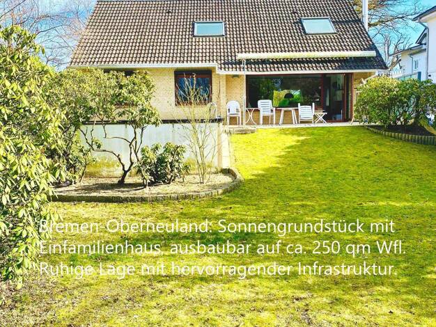 Einfamilienhaus zum Kauf 535.000 € 5 Zimmer 138 m² 614 m² Grundstück Oberneuland Bremen 28355