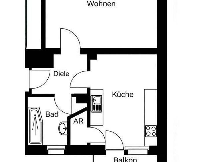 Studio zur Miete 567 € 1 Zimmer 47,2 m² 1. Geschoss Süd Ludwigshafen am Rhein 67061