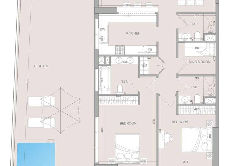 Wohnung zum Kauf provisionsfrei 797.924 € 3,5 Zimmer 226,6 m² Dubai 00000