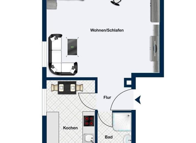 Studio zum Kauf provisionsfrei 50.000 € 1 Zimmer 28,5 m² Syke 28857