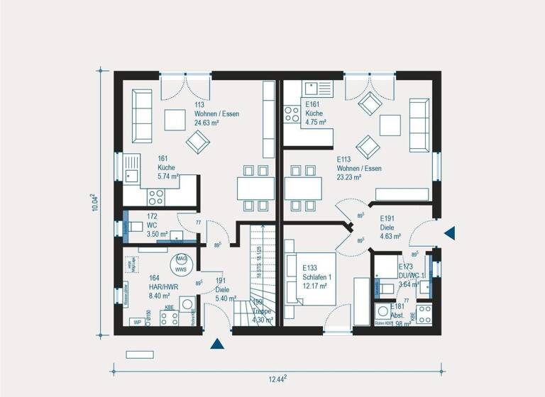 Mehrfamilienhaus zum Kauf 471.900 € 6 Zimmer 202,8 m² 600 m² Grundstück Windsbach 91575