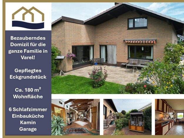 Einfamilienhaus zum Kauf 375.000 € 8 Zimmer 180 m² 1.051 m² Grundstück Varel 26316