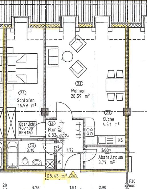 Wohnung zum Kauf als Kapitalanlage geeignet 390.000 € 2 Zimmer 65,4 m²<br/>Wohnfläche Stadtamhof Regensburg 93059