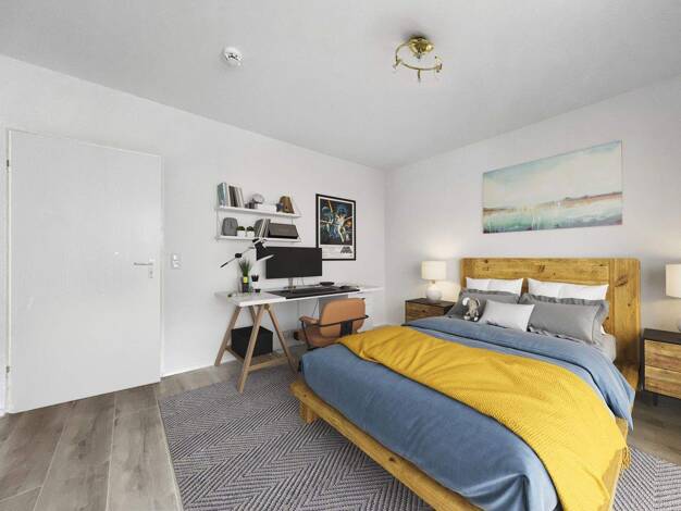 Wohnung zur Miete 1.250 € 3,5 Zimmer 93 m² EG Geschwister-Scholl-Straße 3 Kriegshaber Augsburg 86156