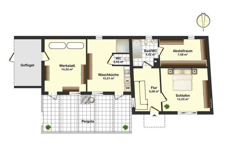 Einfamilienhaus zum Kauf provisionsfrei 149.900 € 3,5 Zimmer 92 m² 358 m² Grundstück Apostelgasse 6 Bad Wimpfen 74206