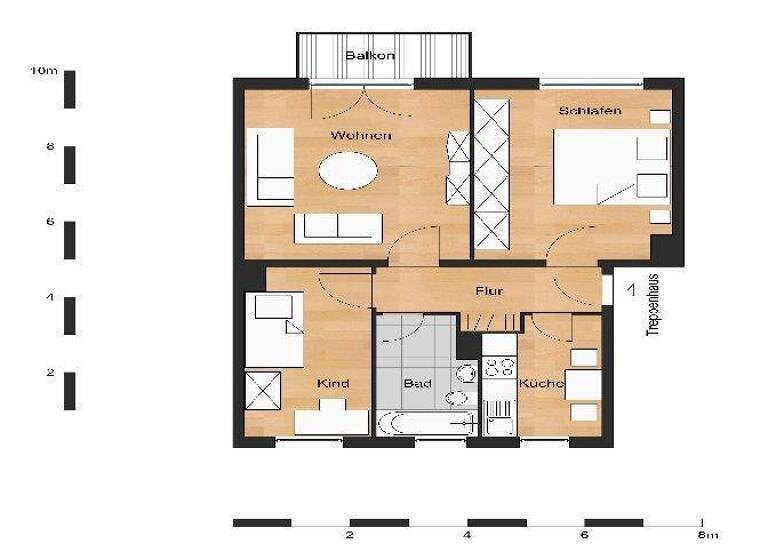 Wohnung zur Miete 439 € 3 Zimmer 60,9 m² 1. Geschoss frei ab 01.04.2026 Seehäuser Weg 90 Oschersleben 39387