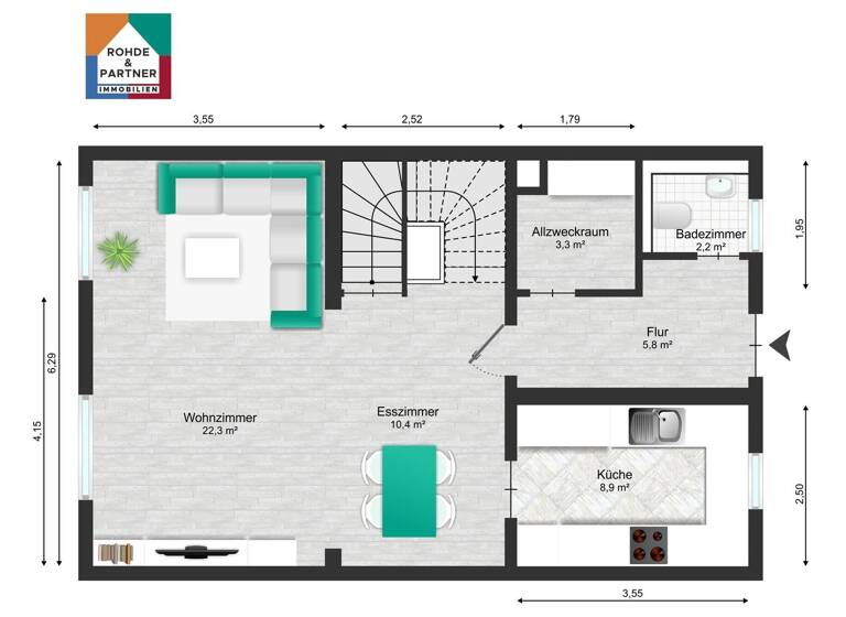 Reihenmittelhaus zum Kauf 279.000 € 5 Zimmer 159 m² 278 m² Grundstück Rotkehlchenweg 4 Flechtingen 39345