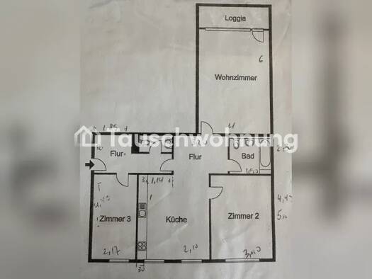 Wohnung zur Miete Tauschwohnung 943 € 3 Zimmer 91 m² 6. Geschoss Westend Charlottenburg-Wilmersdorf 14055