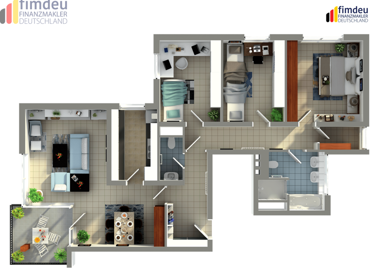 Wohnung zum Kauf 387.000 € 4 Zimmer 107 m² 2. Geschoss Renningen 71272