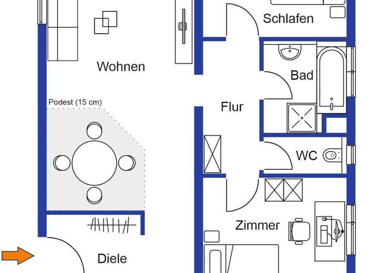 Wohnung zum Kauf 299.500 € 3 Zimmer 89 m² Böblingen 71034