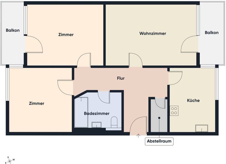 Wohnung zur Miete 3 Zimmer 80,4 m² 2. Geschoss Bahnhofstraße 28 Dornbirn 6850