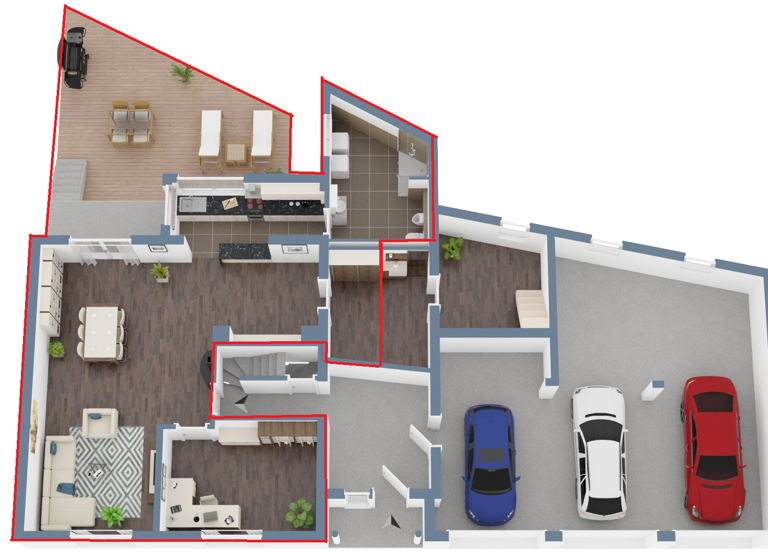 Terrassenwohnung zur Miete 1.380 € 3 Zimmer 92 m² Geschoss EG/3 frei ab 15.06.2026 Eglosheim Ludwigsburg 71634