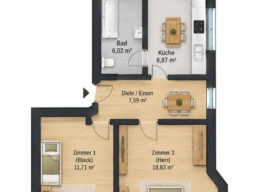 Wohnung zur Miete 600 € 3 Zimmer 80 m² frei ab 01.10.2026 Ilmenau Ilmenau 98693
