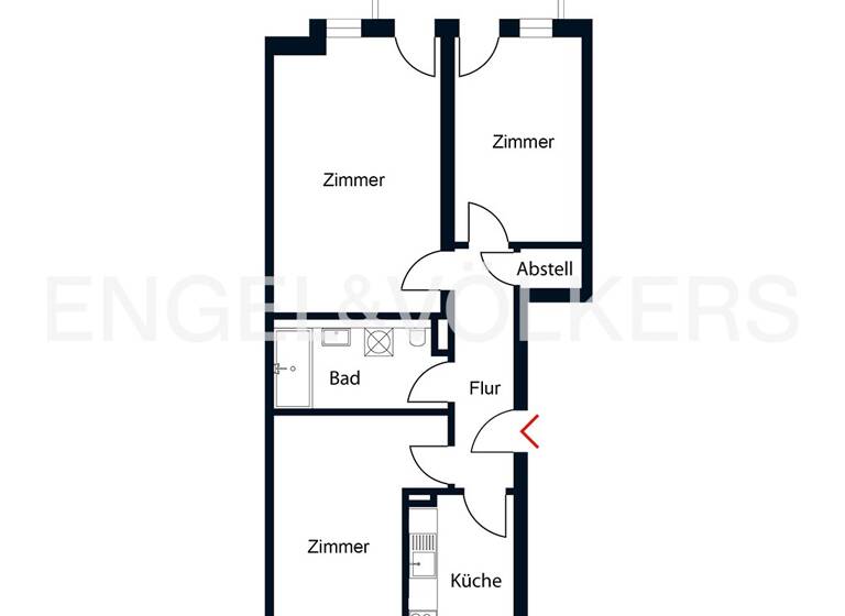 Wohnung zum Kauf 350.000 € 3 Zimmer 77 m² 2. Geschoss Alt-Hohenschönhausen Berlin-Lichtenberg 13055