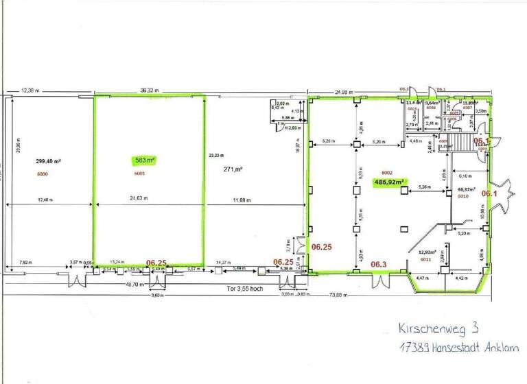 Freifläche zur Miete 2 € 854 m² Lagerfläche Anklam 17389