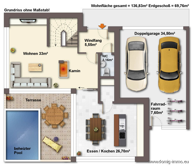 Einfamilienhaus zum Kauf 5 Zimmer 136,8 m²<br/>Wohnfläche 422 m²<br/>Grundstück Grenzweg 4 Feldkirch 6800