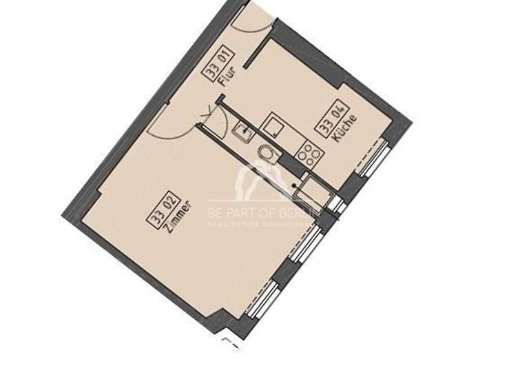 Studio zum Kauf provisionsfrei 189.000 € 1 Zimmer 35,3 m² EG Pettenkofer Str. 7 Friedrichshain Berlin 10247