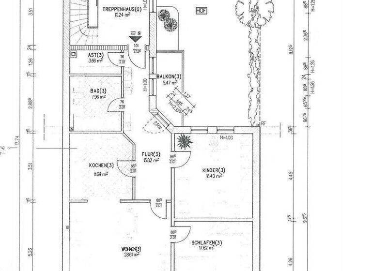 Wohnung zum Kauf provisionsfrei 149.000 € 3 Zimmer 101 m² 2. Geschoss frei ab 01.03.2026 Ostviertel Gera 07545