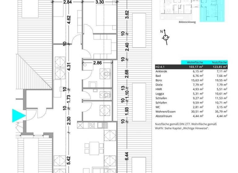 Wohnung zum Kauf - Erstbezug provisionsfrei 501.000 € 3 Zimmer 123,9 m² 4. Geschoss Bildstöckleweg 8 Baiersbronn 72270