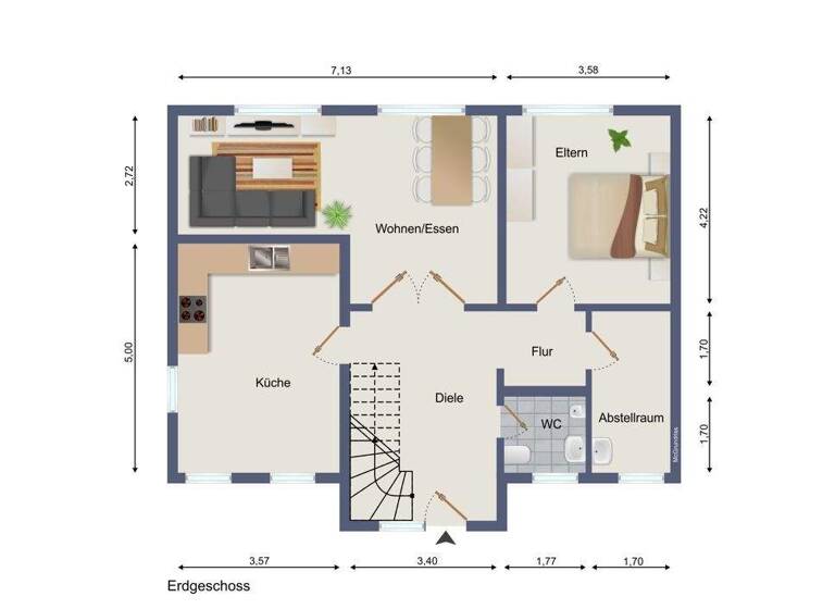 Einfamilienhaus zum Kauf 329.000 € 6 Zimmer 202,3 m² 1.043 m² Grundstück Sedelsberg-Fermesand Sedelsberg 26683