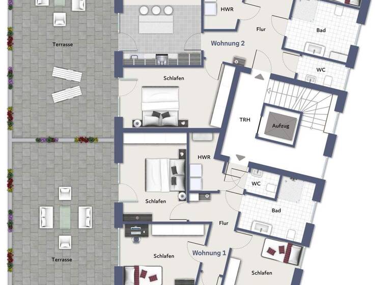 Penthouse zur Miete 1.660 € 4 Zimmer 128 m² 3. Geschoss frei ab 01.05.2026 Stadt Ibbenbüren 49477