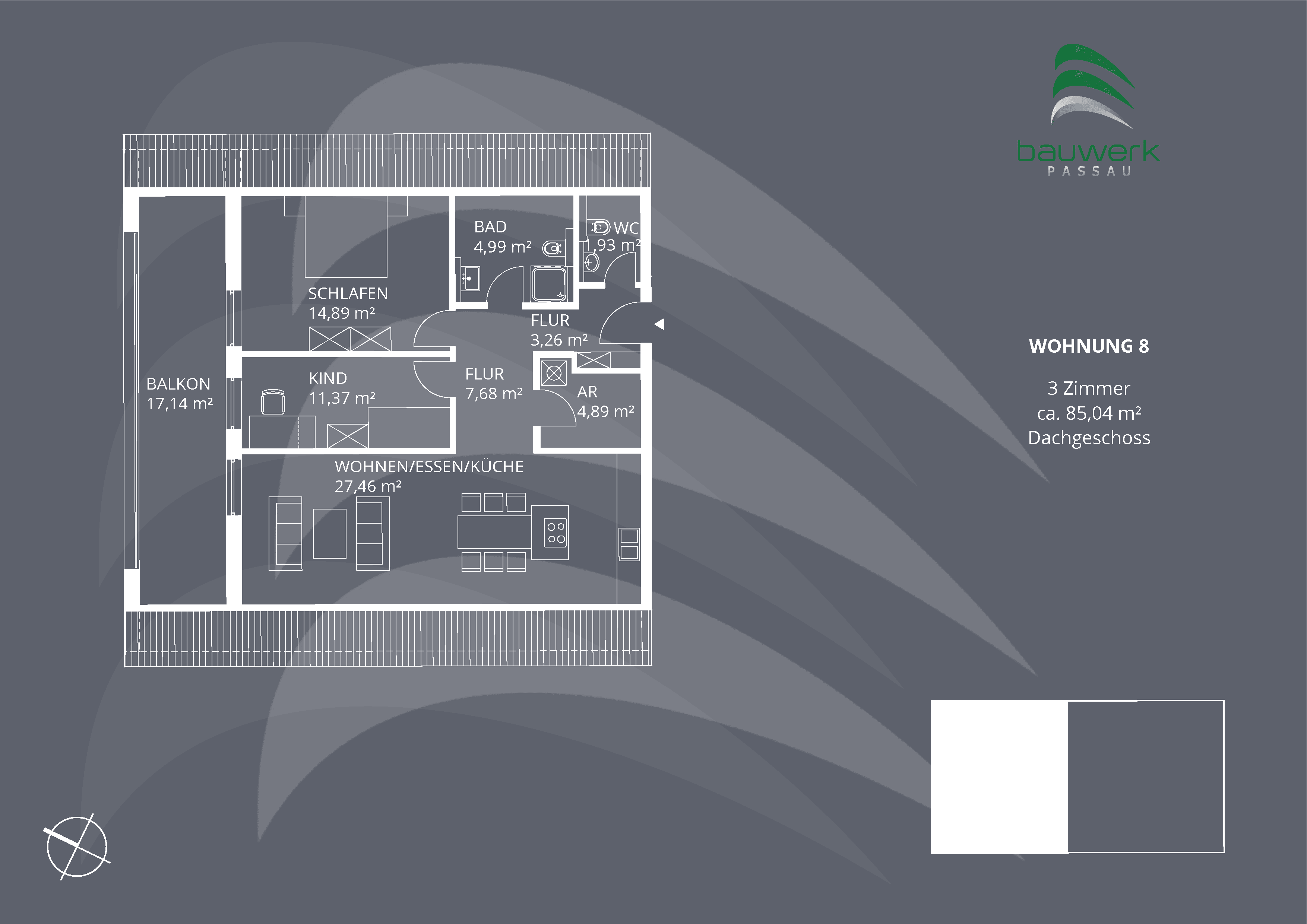 Wohnung zum Kauf provisionsfrei 429.900 € 3 Zimmer 85 m²<br/>Wohnfläche 3.<br/>Geschoss Altenthann Altenthann 93177