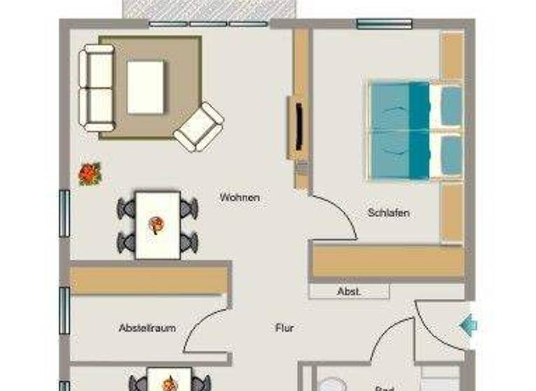 Wohnung zur Miete 725 € 2,5 Zimmer 67,1 m² 2. Geschoss Altenessen-Nord Essen 45329