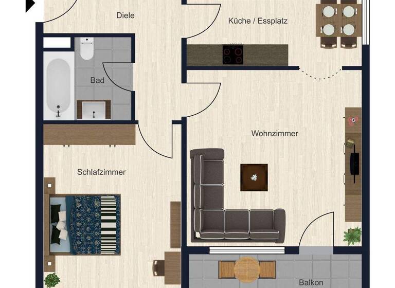 Wohnung zum Kauf 169.000 € 2 Zimmer 57,7 m² 6. Geschoss Abensberg 93326