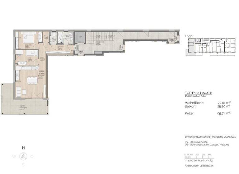 Wohnung zum Kauf 598.500 € 3 Zimmer 72 m² 1. Geschoss St. Lorenz 5310