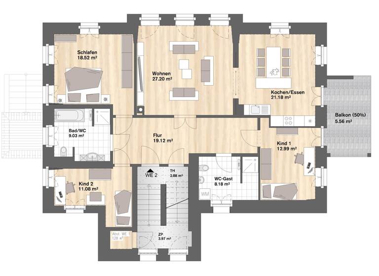Wohnung zum Kauf provisionsfrei als Kapitalanlage geeignet 469.000 € 4 Zimmer 134 m² Mittweidaer Straße Burgstädt 09217