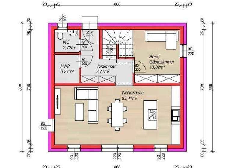 Einfamilienhaus zum Kauf 345.990 € 5 Zimmer 126 m² 512 m² Grundstück Theresienfeld 2604