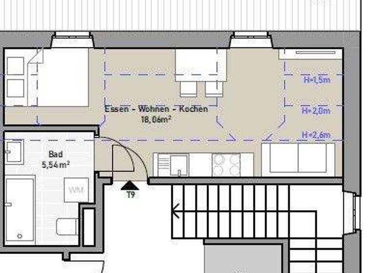 Wohnung zum Kauf 137.000 € 23 m² 2. Geschoss frei ab sofort Braunau am Inn 5280
